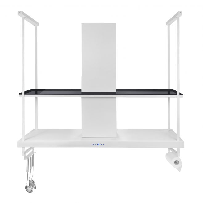 Hota insula Centropolis Premium Glass White Matt - Alb Mat - fotografie de produs 10