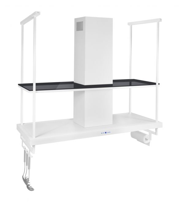 Hota insula Centropolis Premium Glass White Matt - Alb Mat - fotografie de produs 11