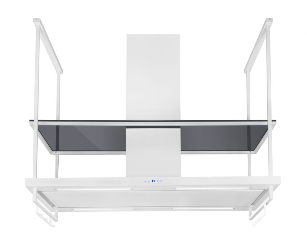 Hota insula Centropolis Premium Glass White Matt - Alb Mat - fotografie de produs 12