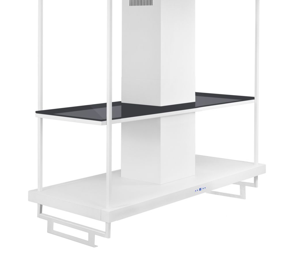 Hota insula Centropolis Premium Glass White Matt - Alb Mat - fotografie de produs 13