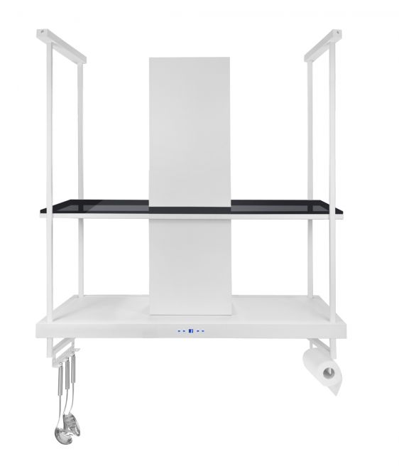 Hota insula Centropolis Premium Glass White Matt - Alb Mat - fotografie de produs 14