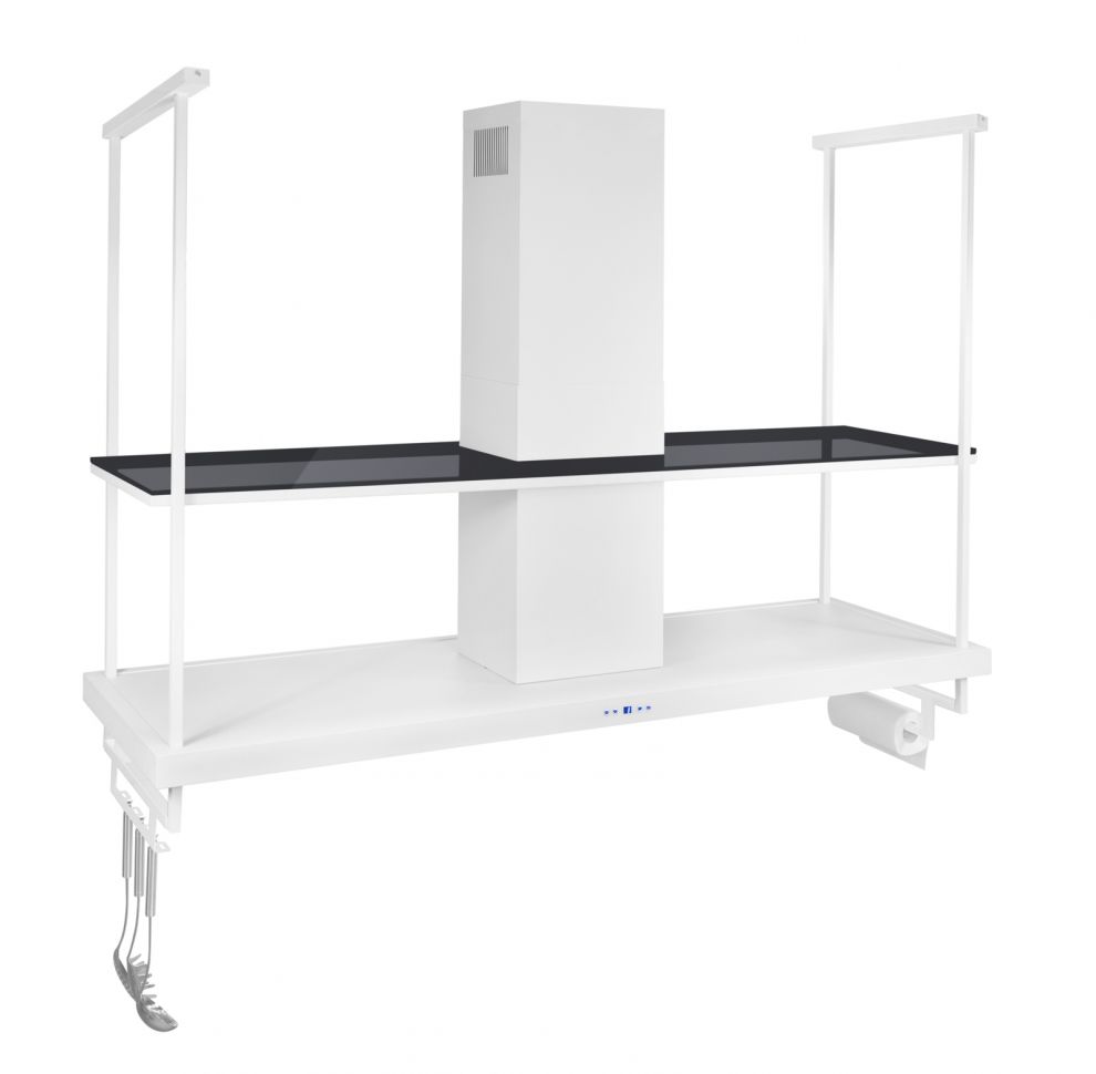 Hota insula Centropolis Premium Glass White Matt - Alb Mat - fotografie de produs 19