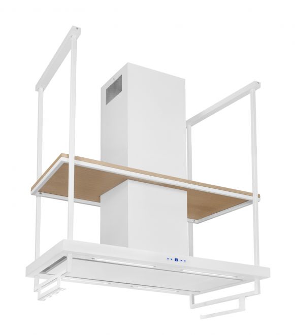 Hota insula Centropolis Premium Wood White Matt - Alb Mat - fotografie de produs 3