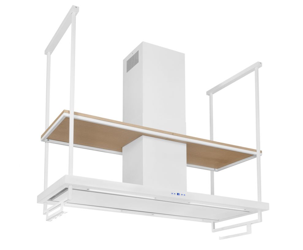 Hota insula Centropolis Premium Wood White Matt - Alb Mat - fotografie de produs
