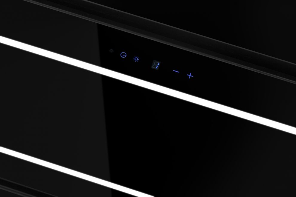 Hota De tavan Grand Super Slim Black - Negru lucios - fotografie de produs 6