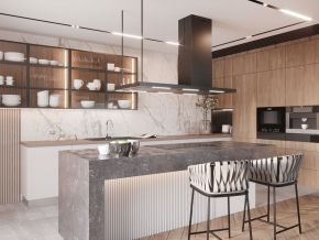 Hotă pentru loft! Bucătărie în stil industrial