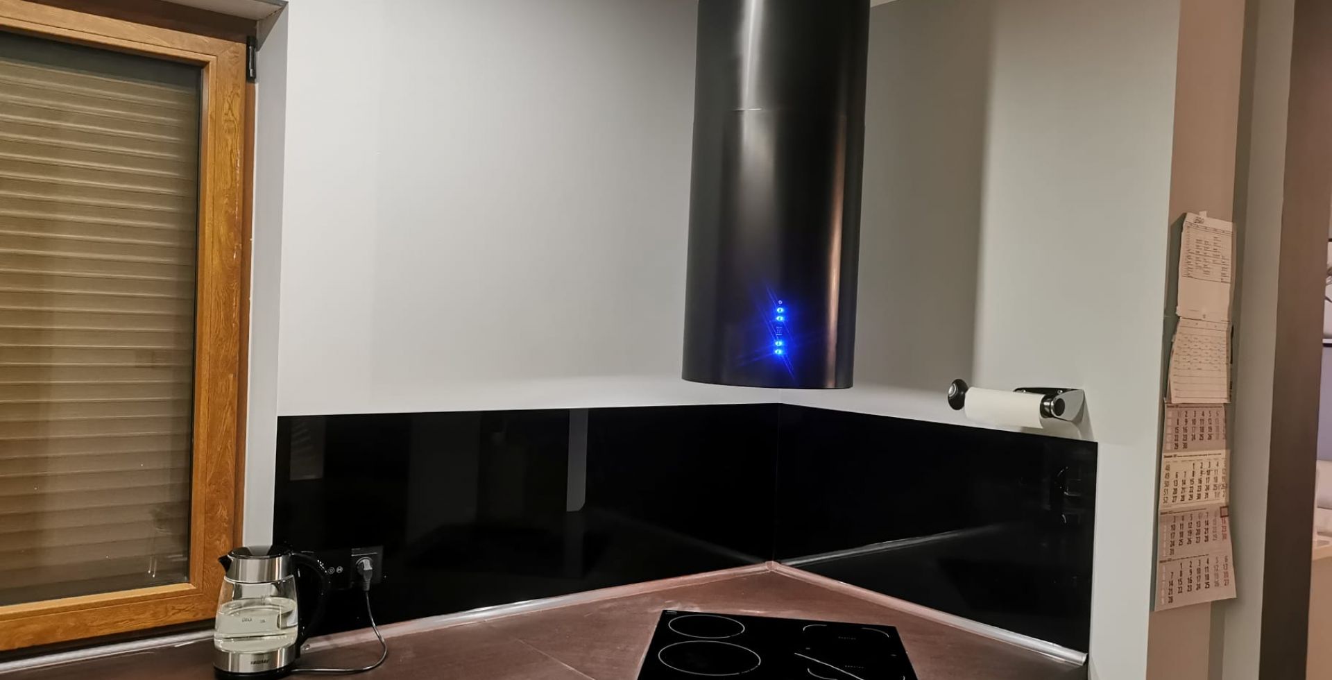 Hota insula Cylindro Black Matt - Negru Mat - Aranjament 70