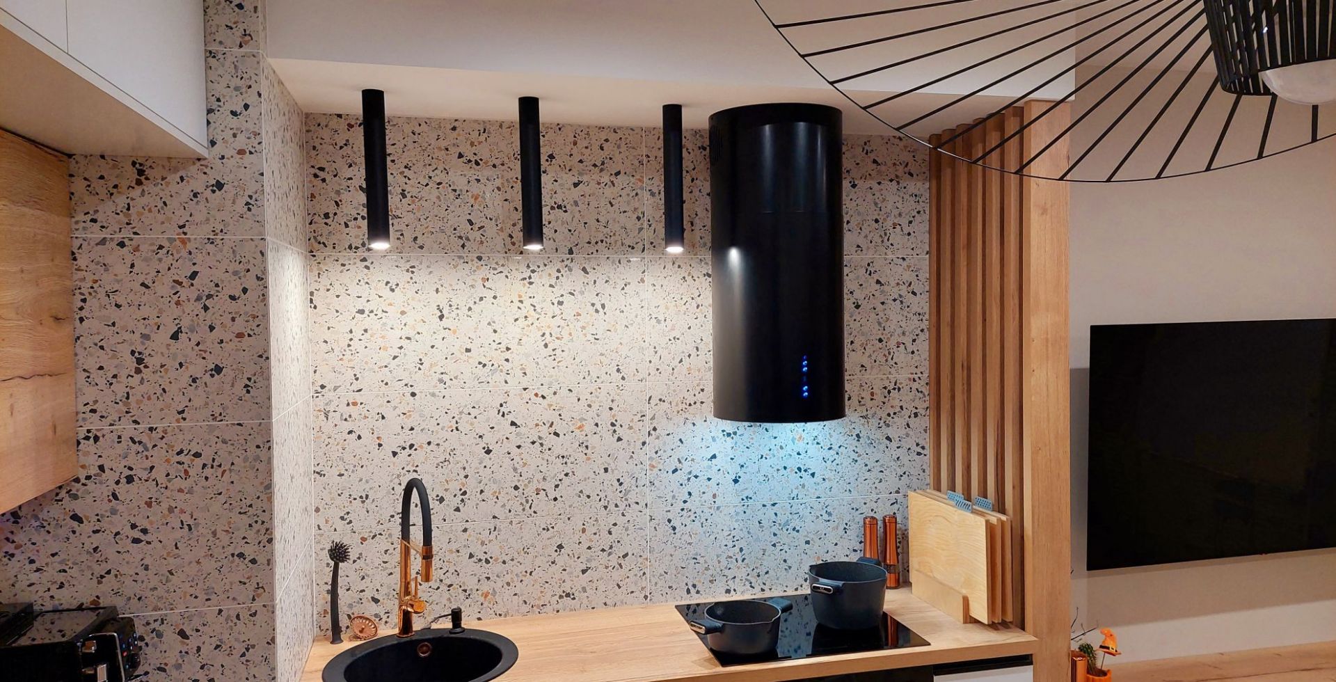 Hota Tuburi Cylindro 2STRIPS Black Matt - Negru Mat - Aranjament 3