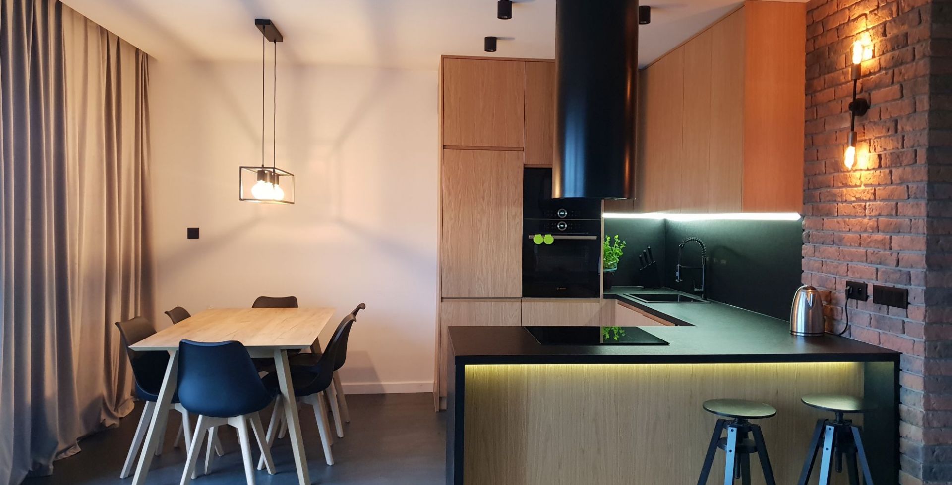 Hota Tuburi Cylindro 2STRIPS Black Matt - Negru Mat - Aranjament 5