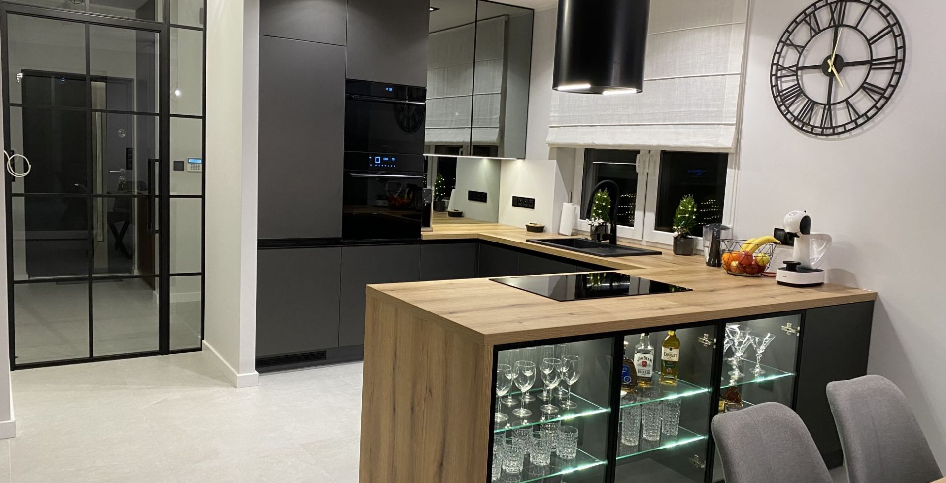 Hota Tuburi Cylindro 2STRIPS Black Matt - Negru Mat - Aranjament 9