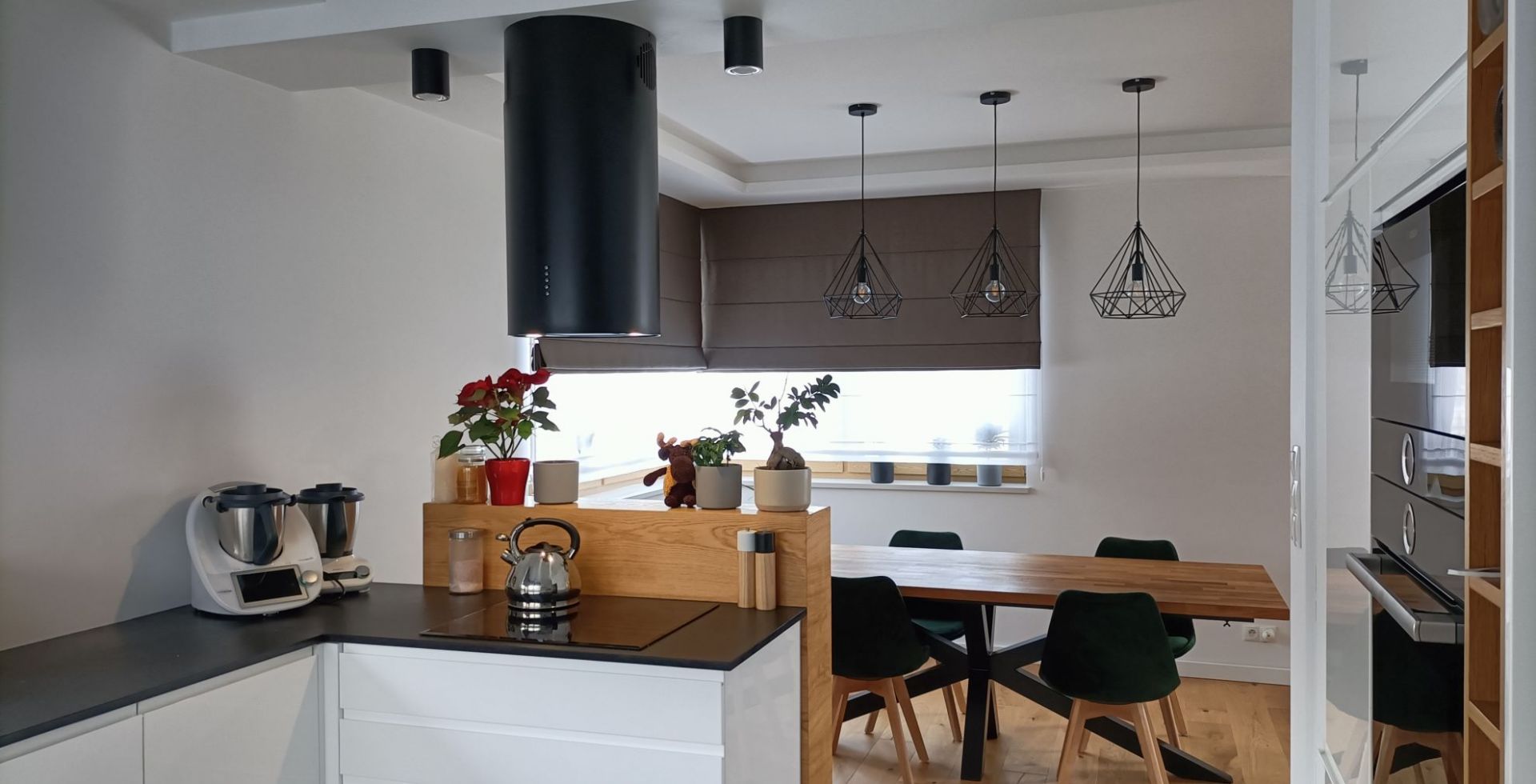 Hota insula Cylindro Eco Black Matt - Negru Mat - Aranjament 17