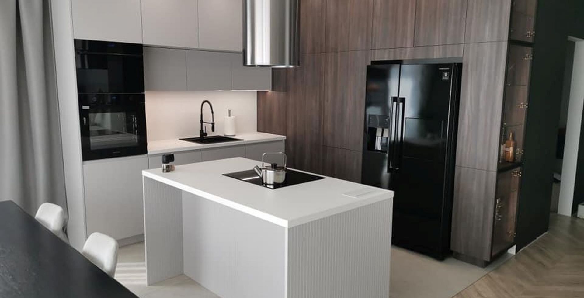 Hota insula Cylindro Inox - INOX - Aranjament 31