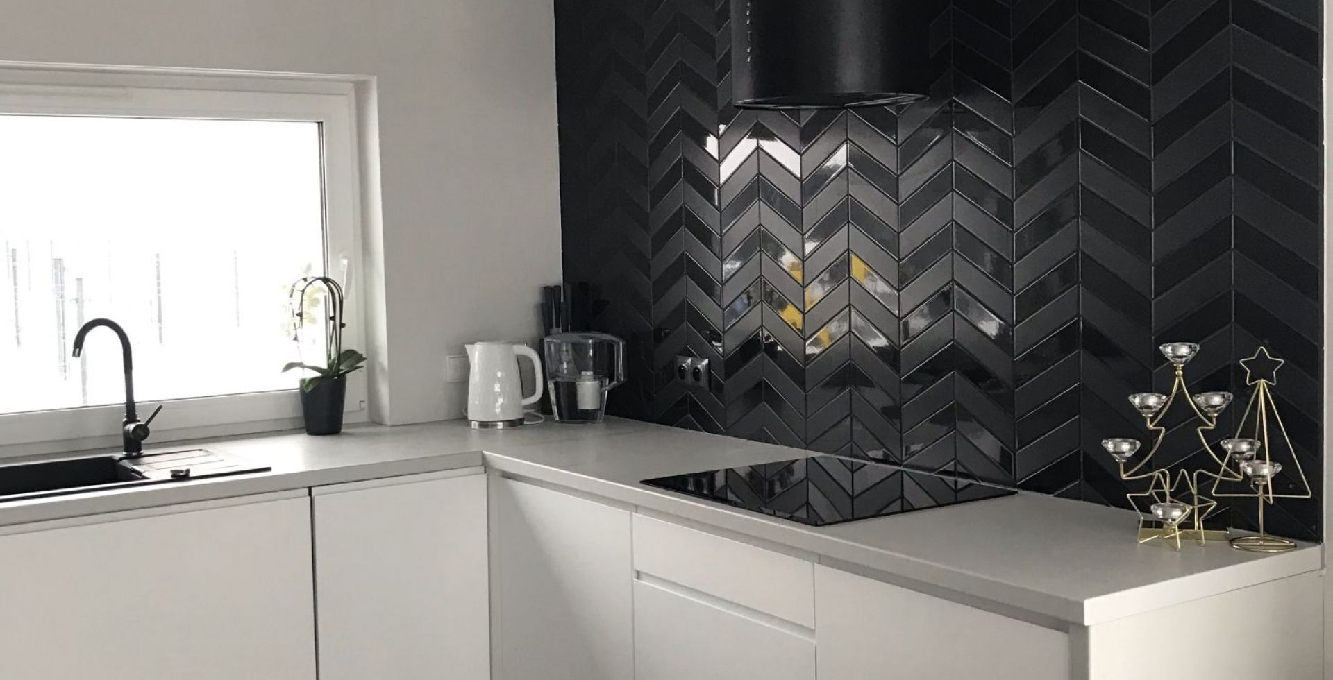 Hota decorative Cylindro OR Black Matt - Negru Mat - Aranjament