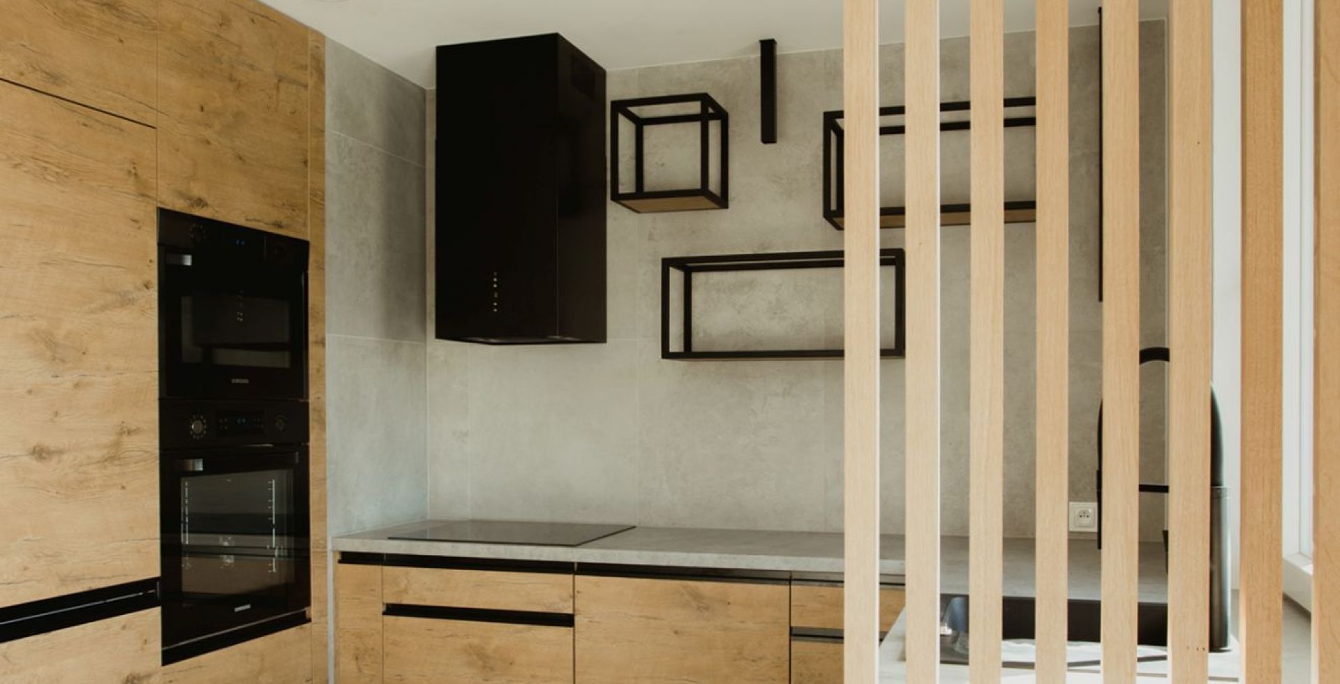 Hota insula Quadro Black Matt - Negru Mat - Aranjament 12