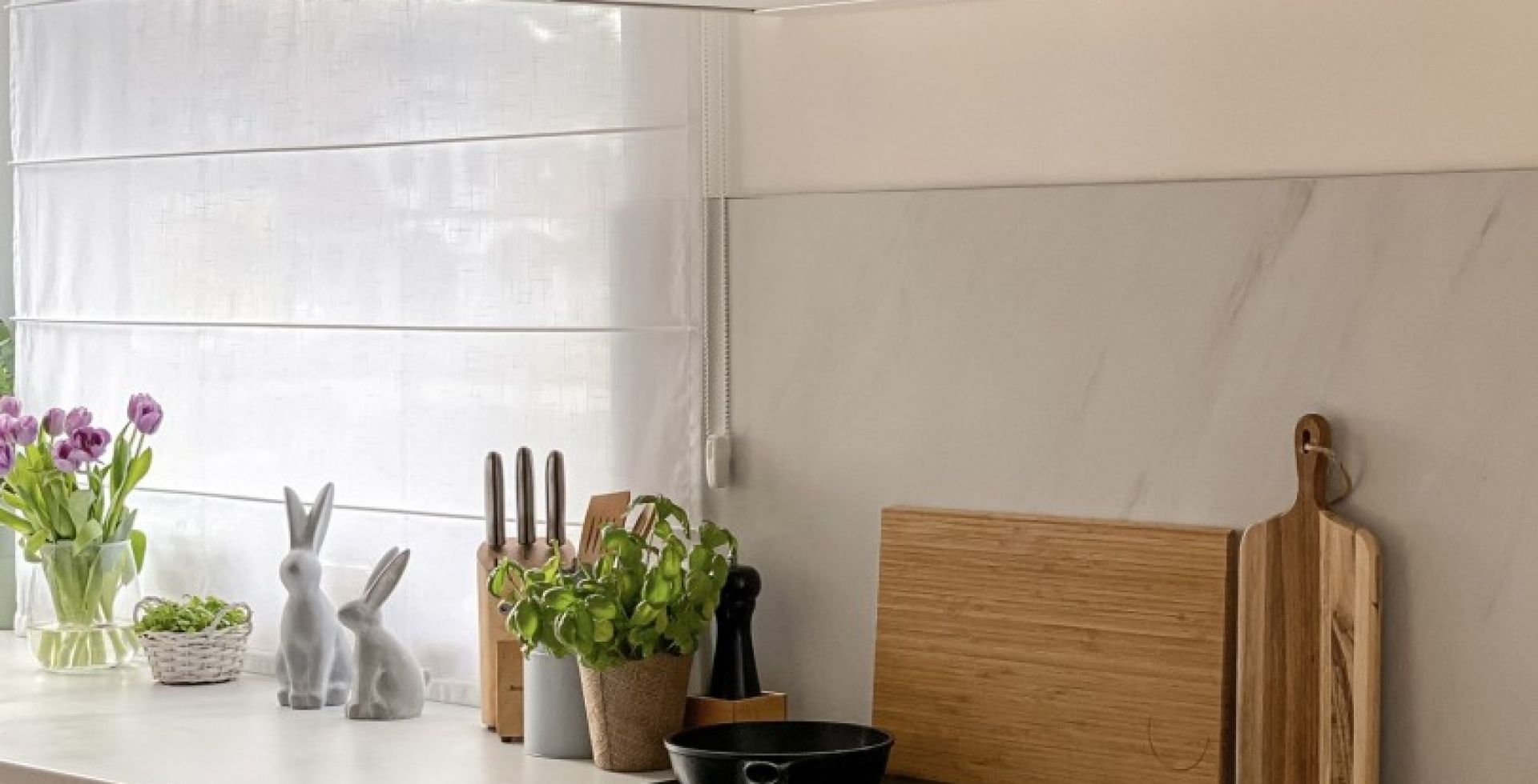 Hota decorative Sento OR Strips White - Alb - Aranjament