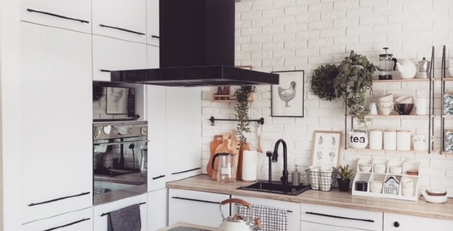 Hota insula Sento Island Strips Black Matt - Negru Mat - Aranjament 2