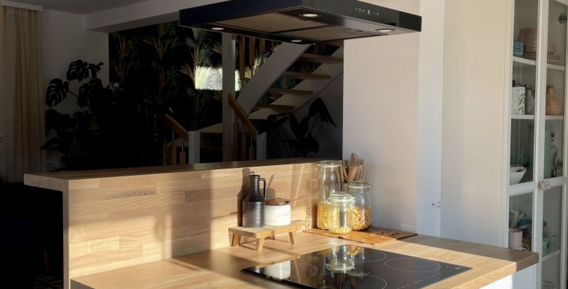 Hota insula Sento Island Strips Black Matt - Negru Mat - Aranjament 26