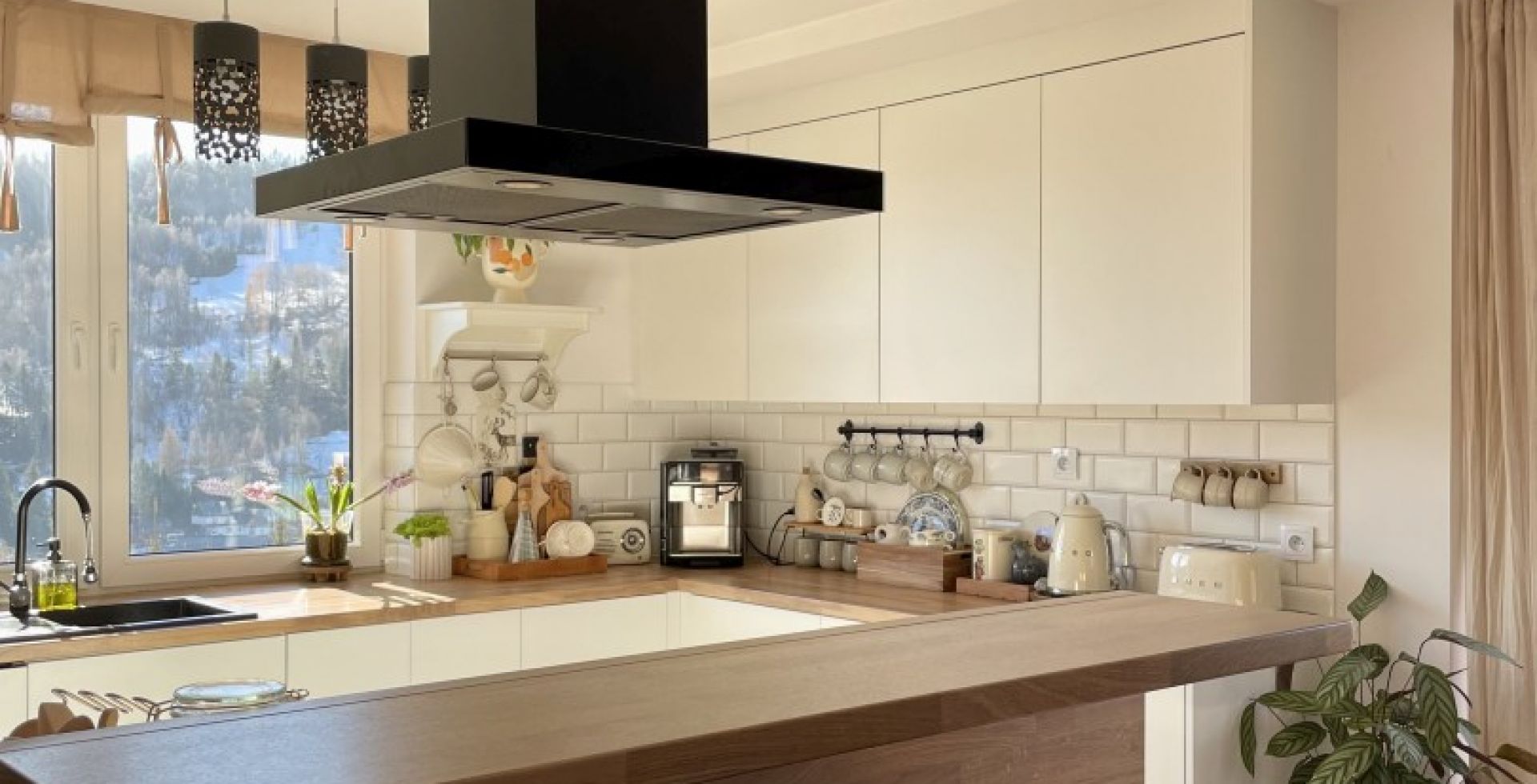 Hota insula Sento Island Strips Black Matt - Negru Mat - Aranjament 27