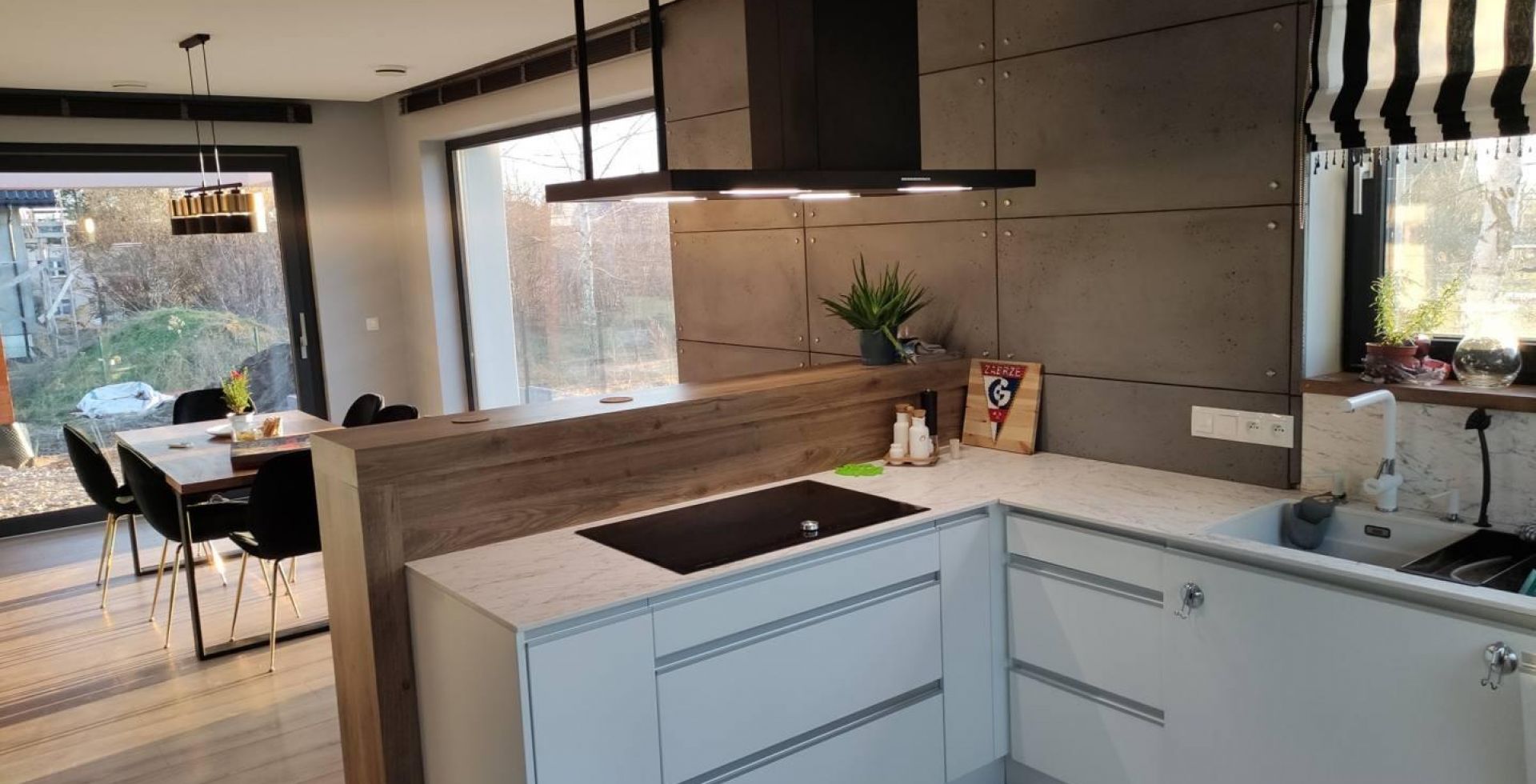 Hota insula Metropolis Black Matt - Negru Mat - Aranjament 19