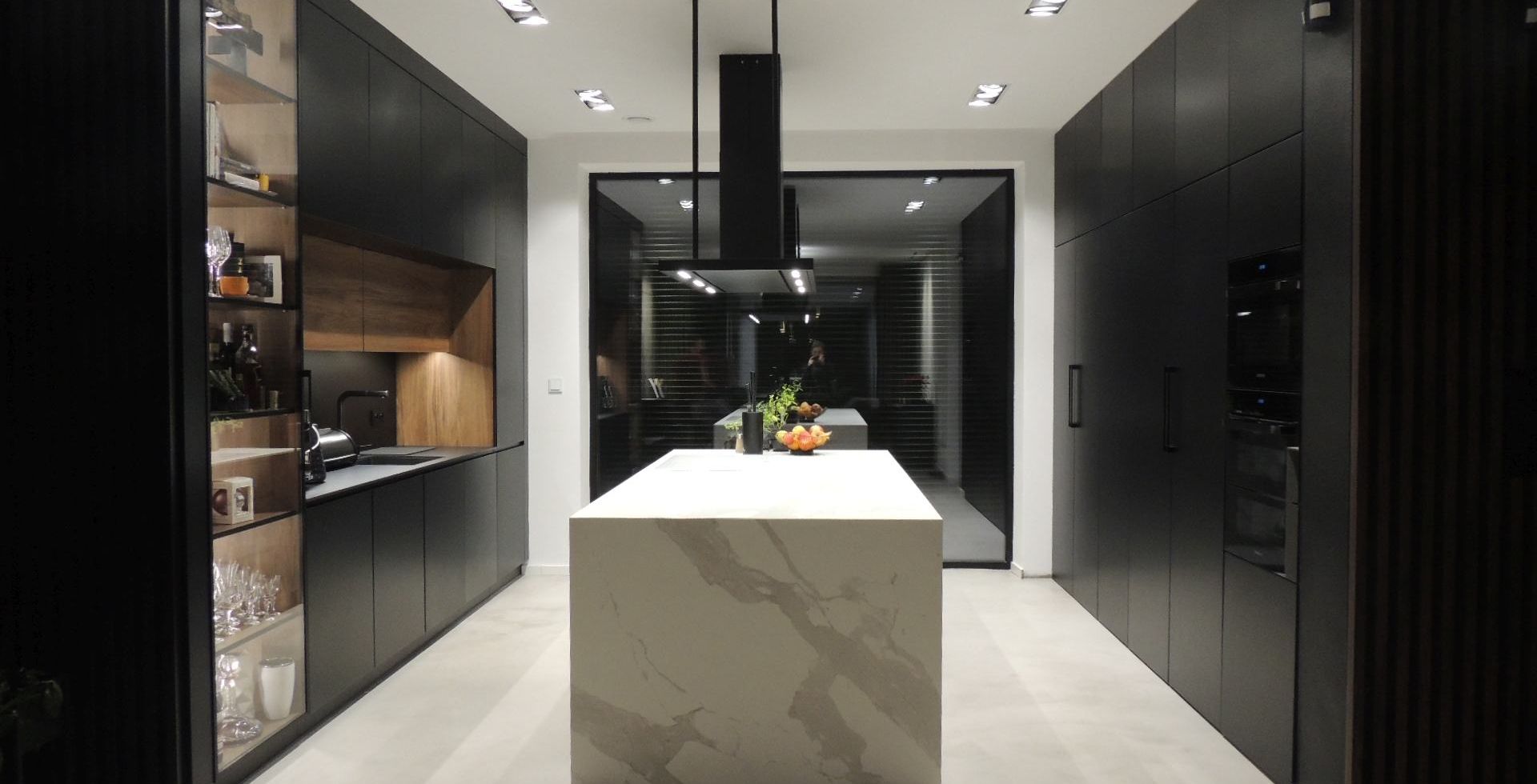 Hota insula Metropolis Black Matt - Negru Mat - Aranjament 22