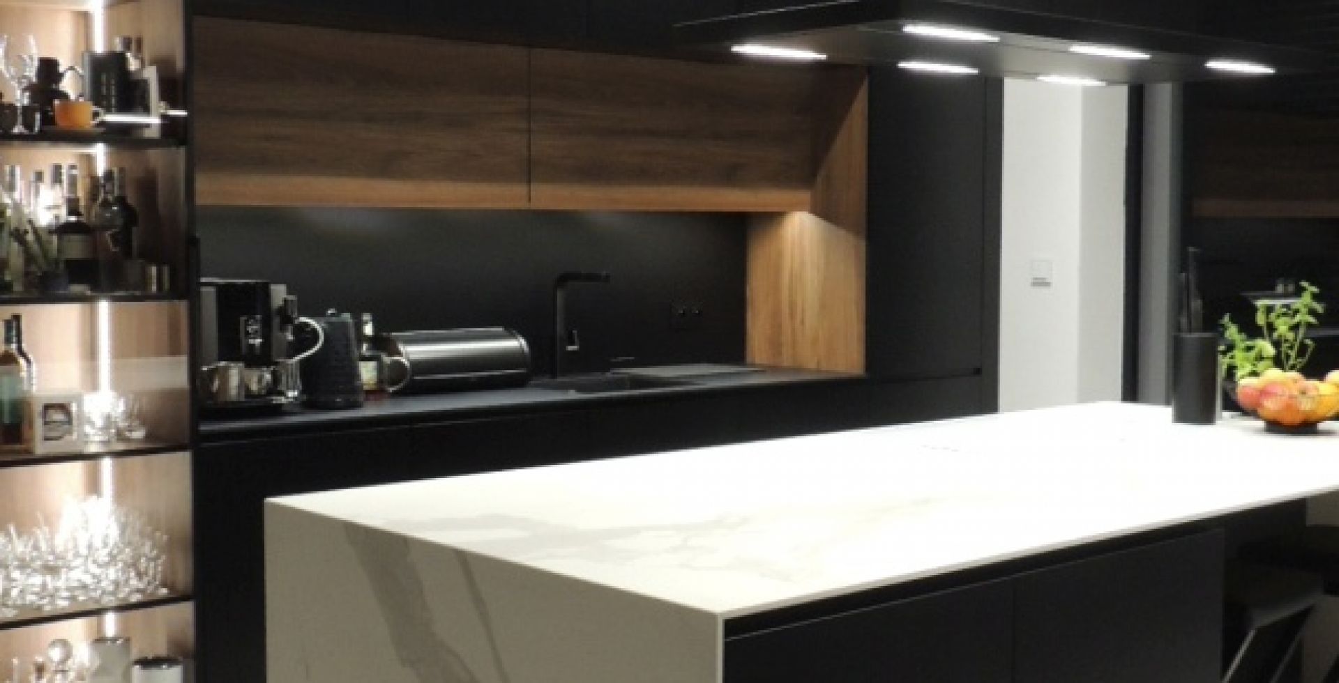 Hota insula Metropolis Black Matt - Negru Mat - Aranjament 23