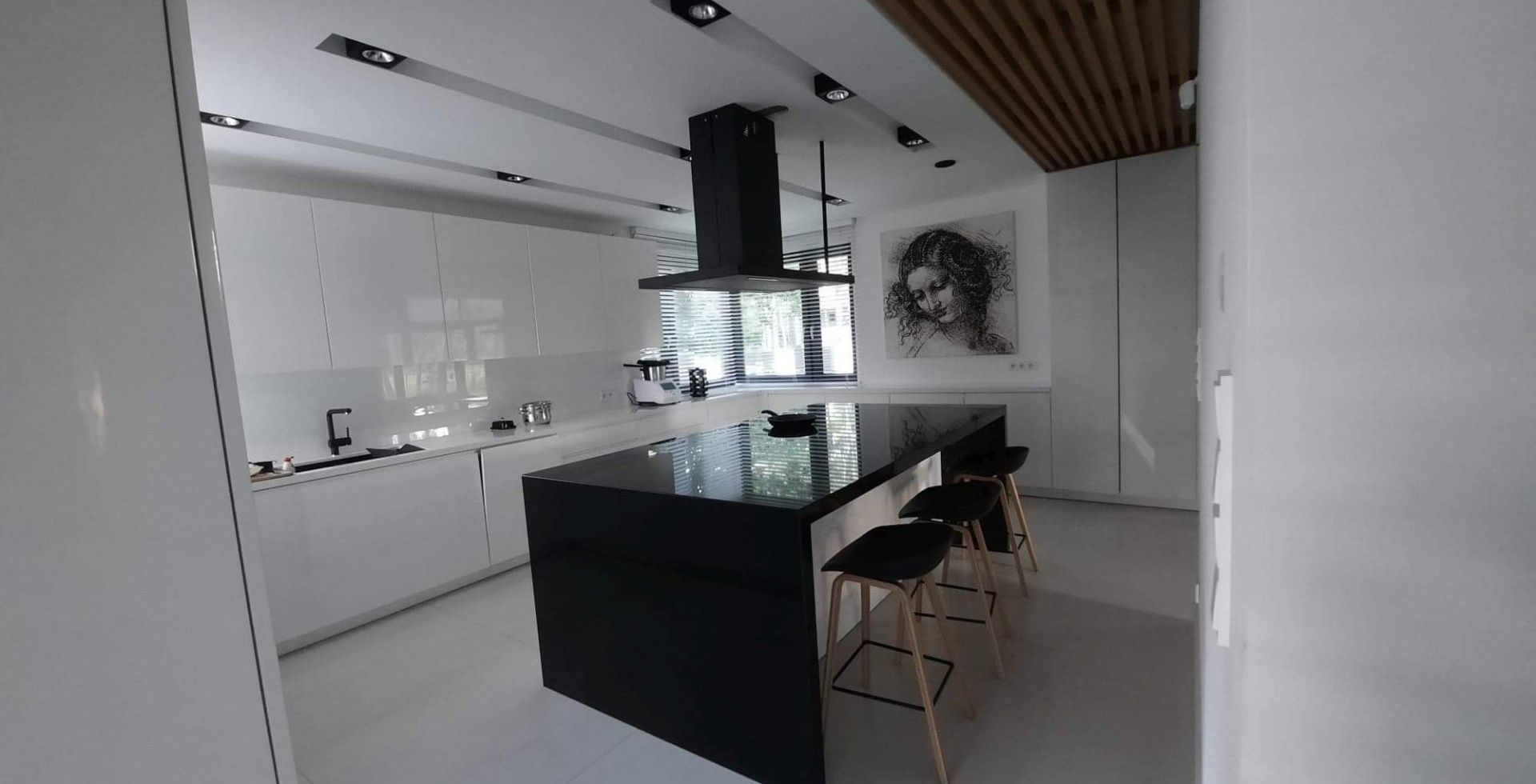 Hota insula Metropolis Black Matt - Negru Mat - Aranjament 25