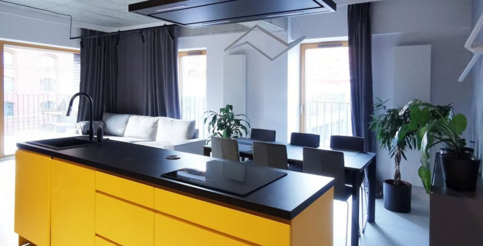 Hota insula Metropolis Black Matt - Negru Mat - Aranjament 28