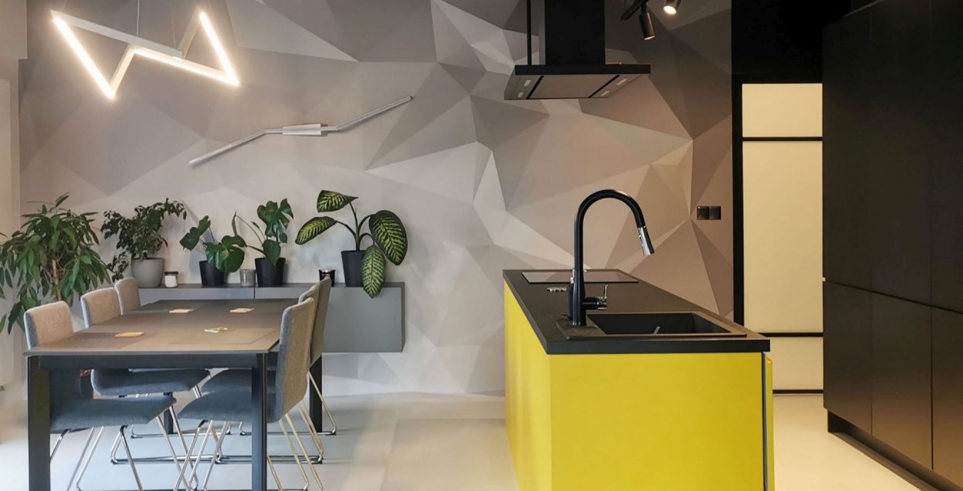 Hota insula Metropolis Black Matt - Negru Mat - Aranjament 30