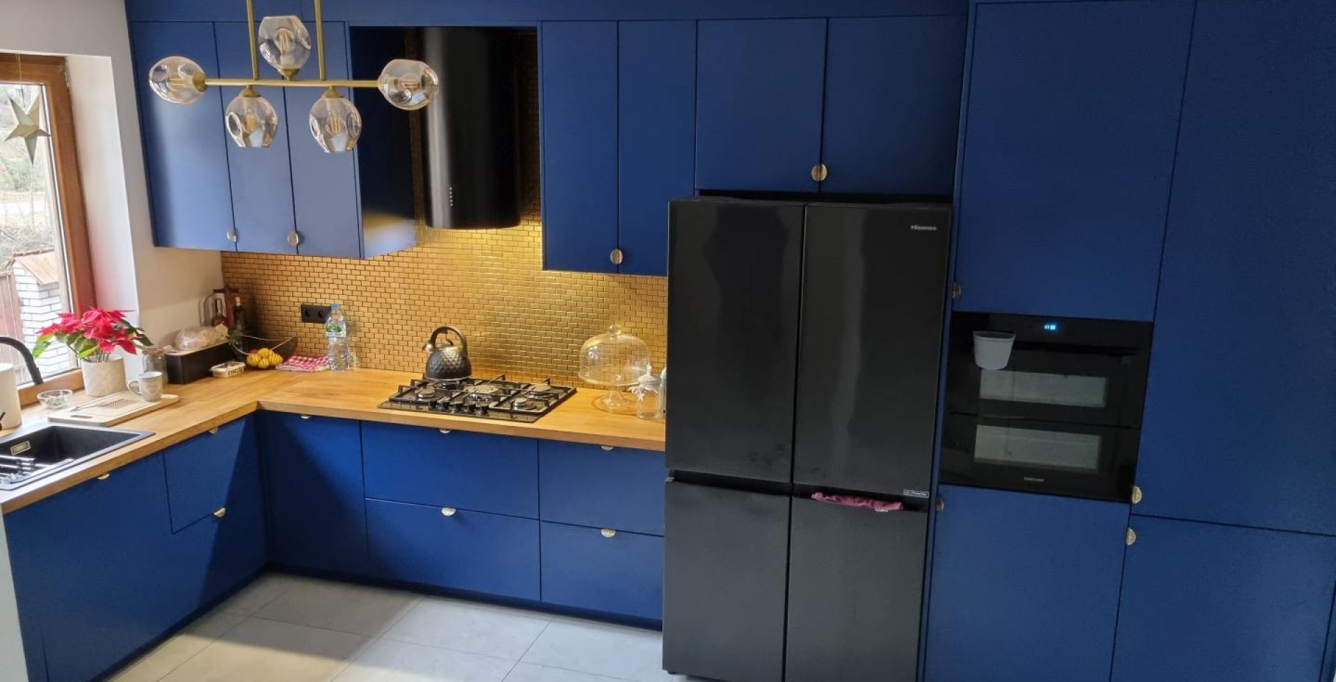 Hota insula Cylindro Eco Black Matt - Negru Mat - Aranjament 8