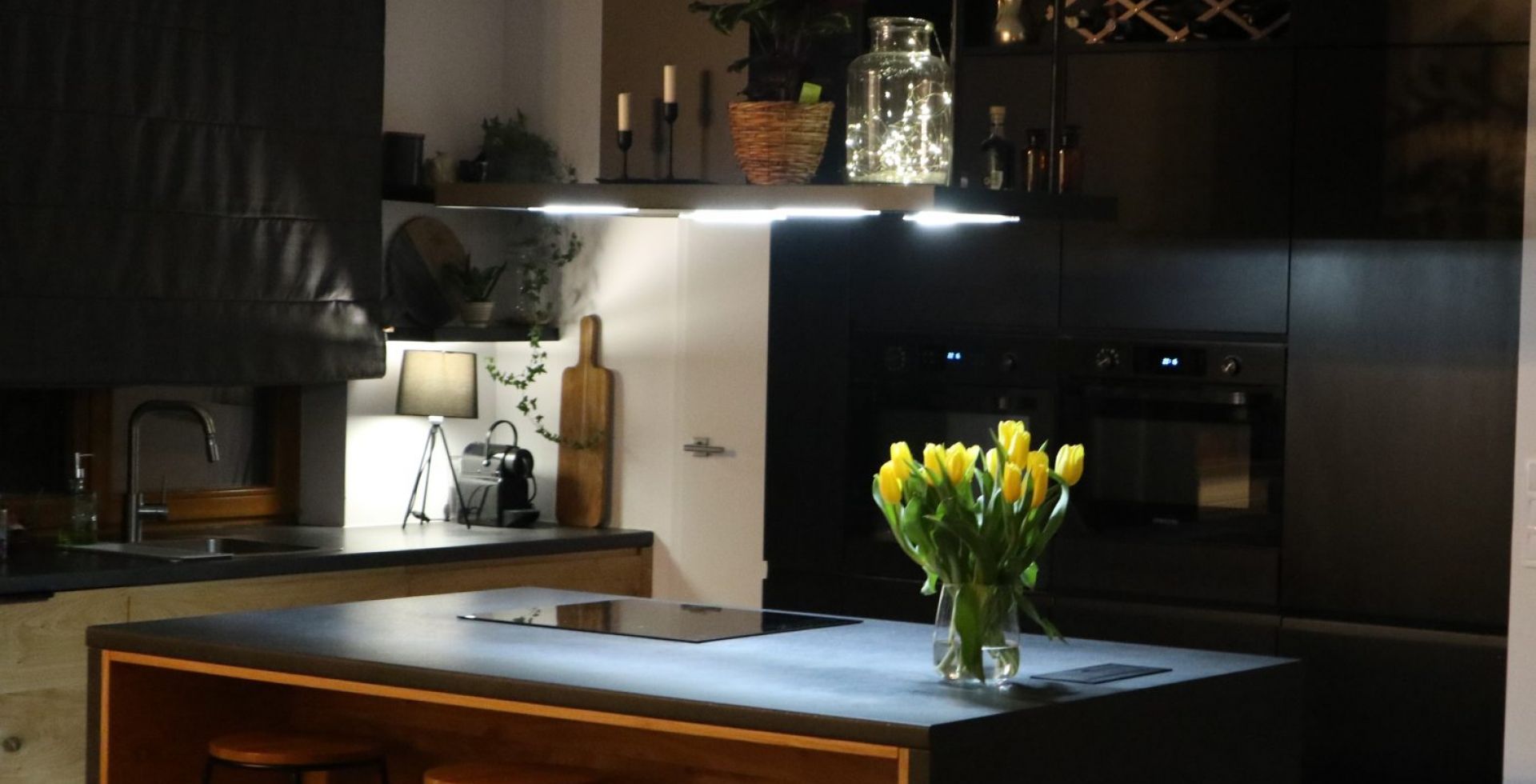 Hota insula Metropolis Black Matt - Negru Mat - Aranjament 31