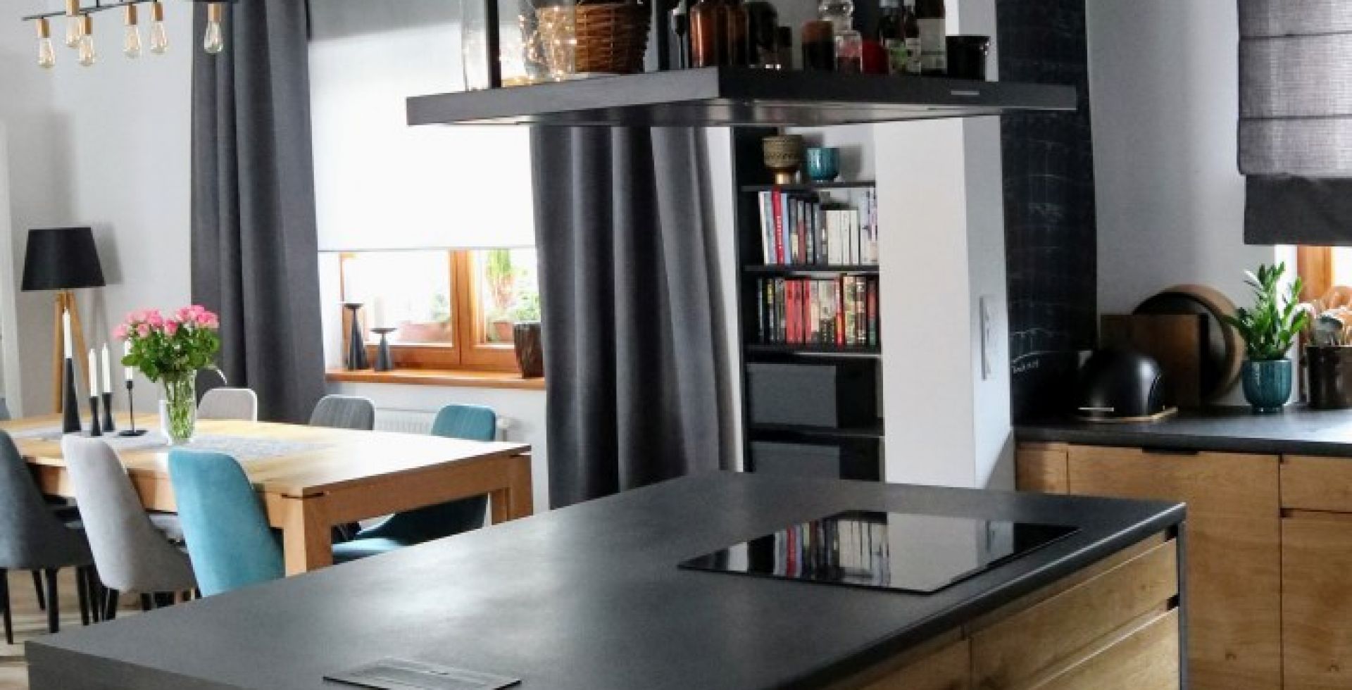 Hota insula Metropolis Black Matt - Negru Mat - Aranjament 33