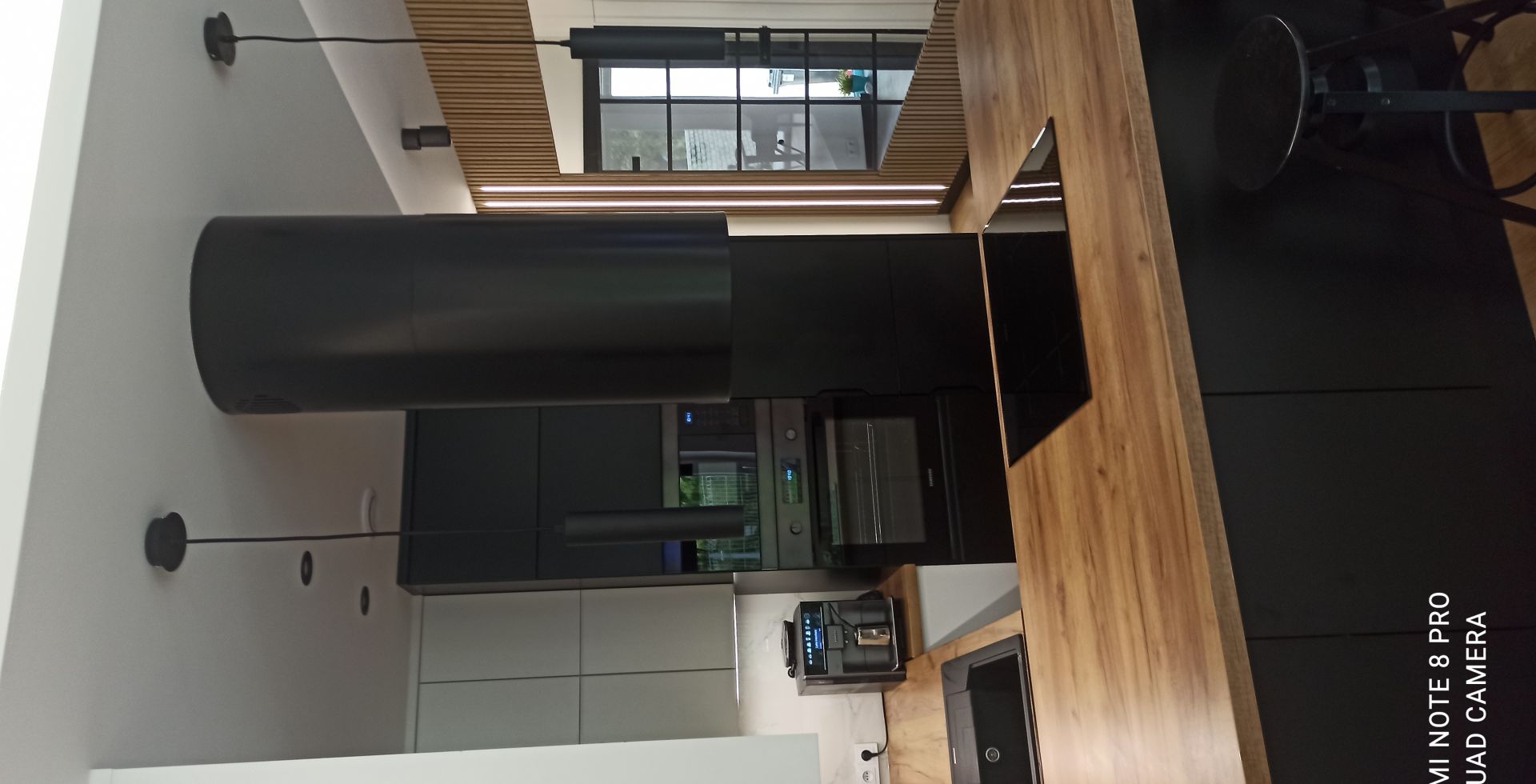 Hota insula Cylindro Black Matt - Negru Mat - Aranjament 93