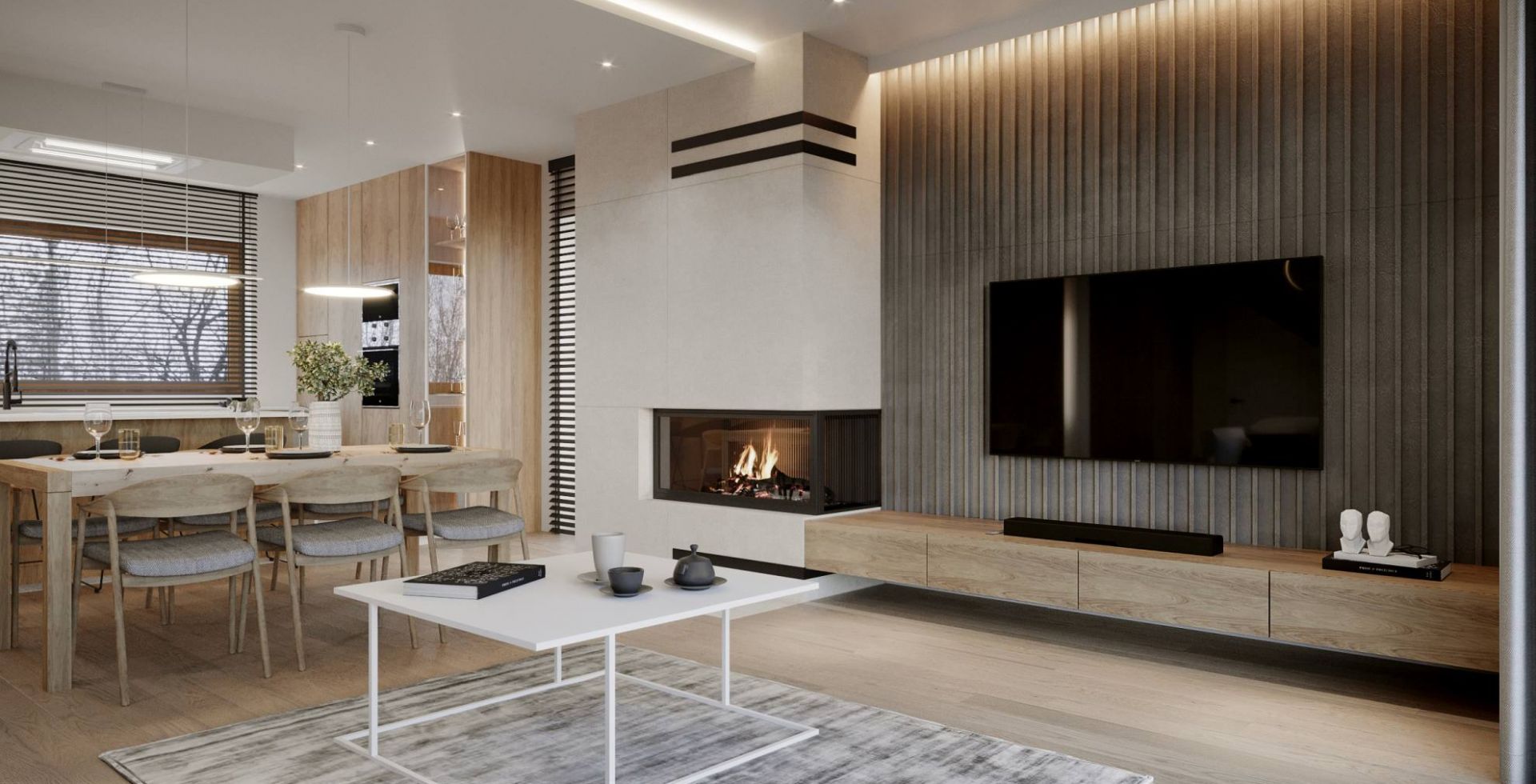 Hota De tavan Grand Super Slim White - Alb - Aranjament 33