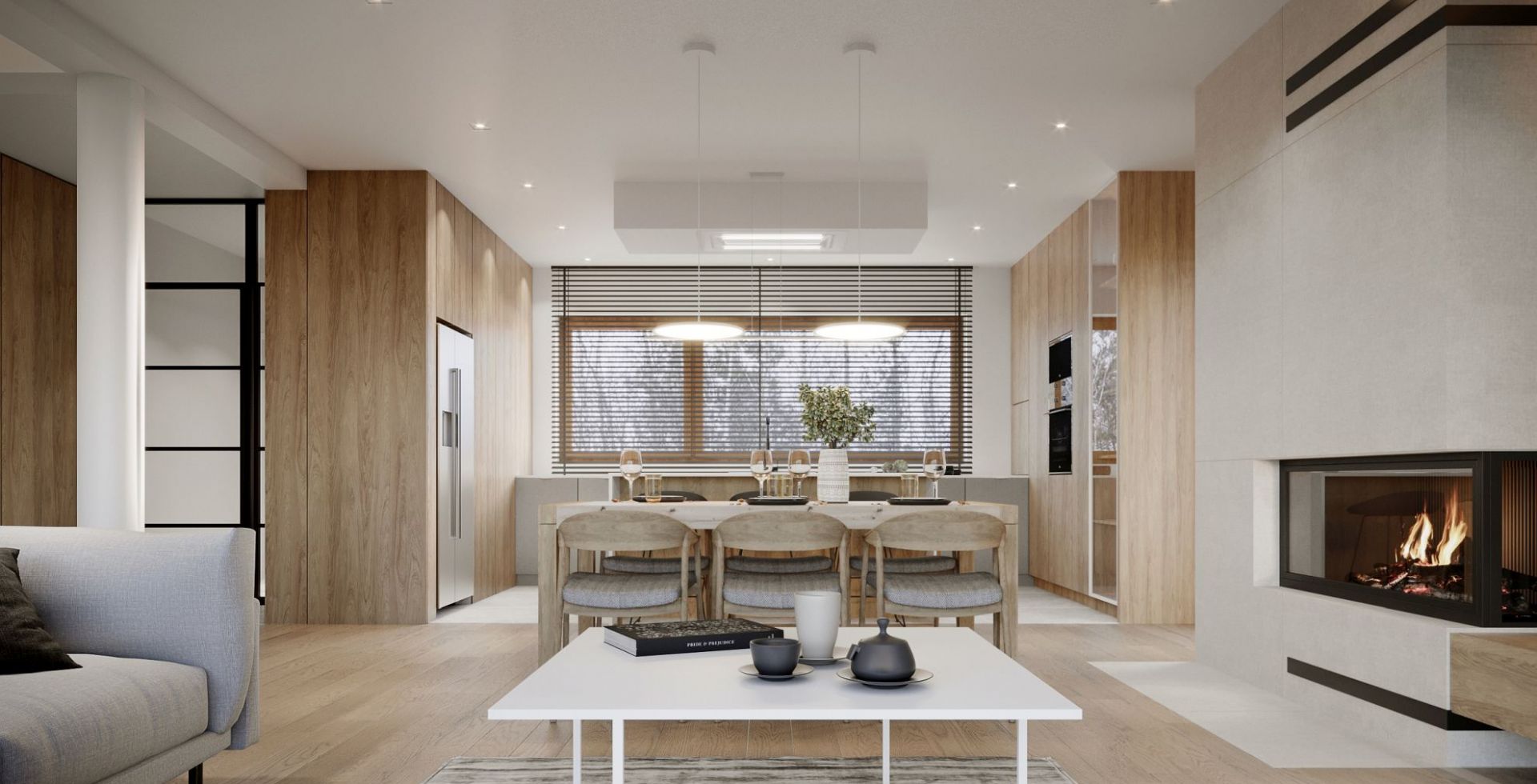 Hota De tavan Grand White - Alb - Aranjament