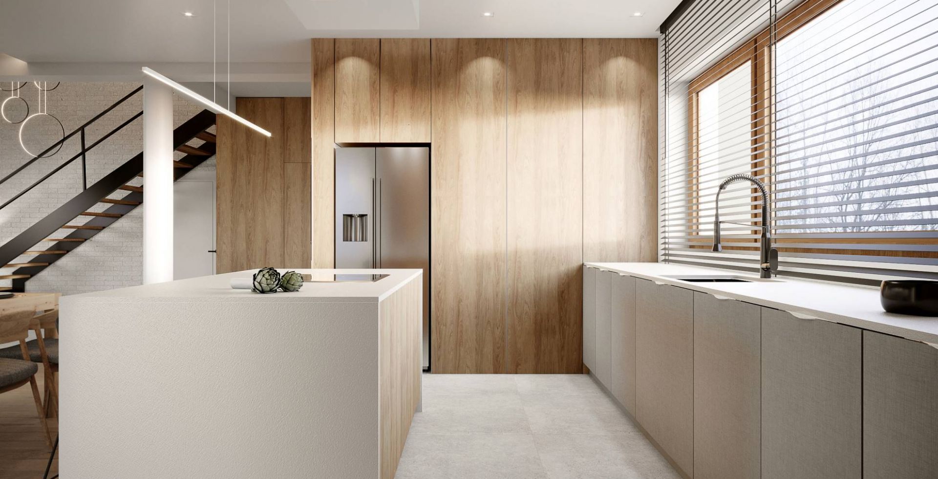 Hota De tavan Grand White - Alb - Aranjament 38