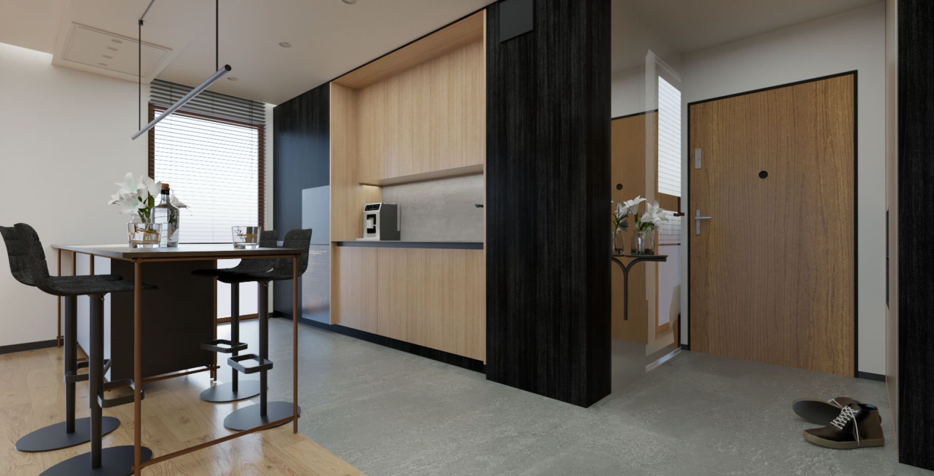 Hota De tavan Planet Super Slim White - Alb - Aranjament 2