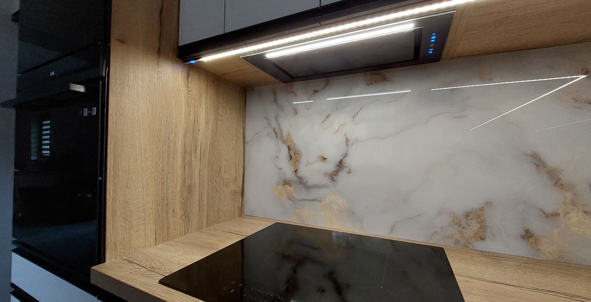 Hota Incorporabile Lando Glass Black - Negru - Aranjament 26