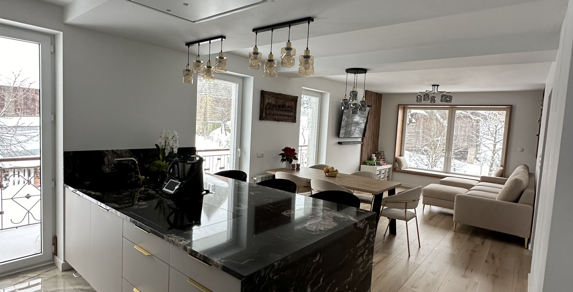 Hota De tavan Planet Super Slim White - Alb - Aranjament 8