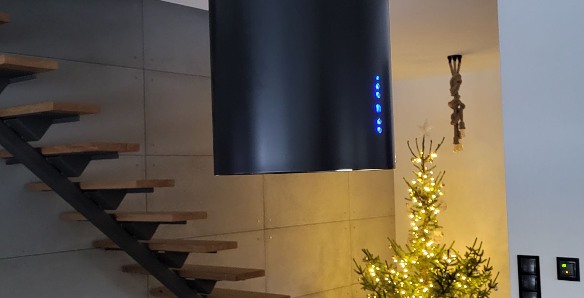 Hota insula Cylindro Black Matt - Negru Mat - Aranjament 96