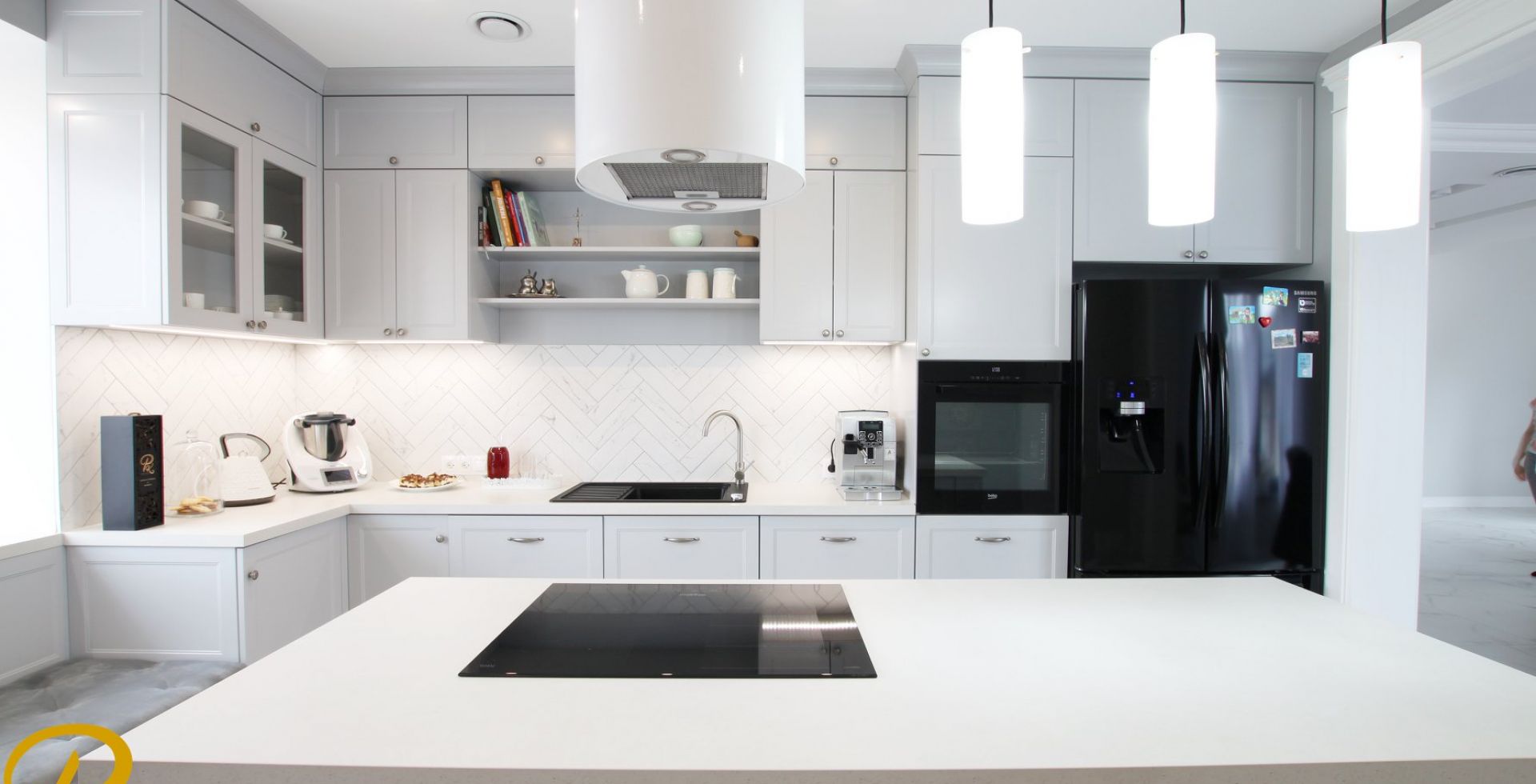 Hota insula Galaxy White - Alb - Aranjament