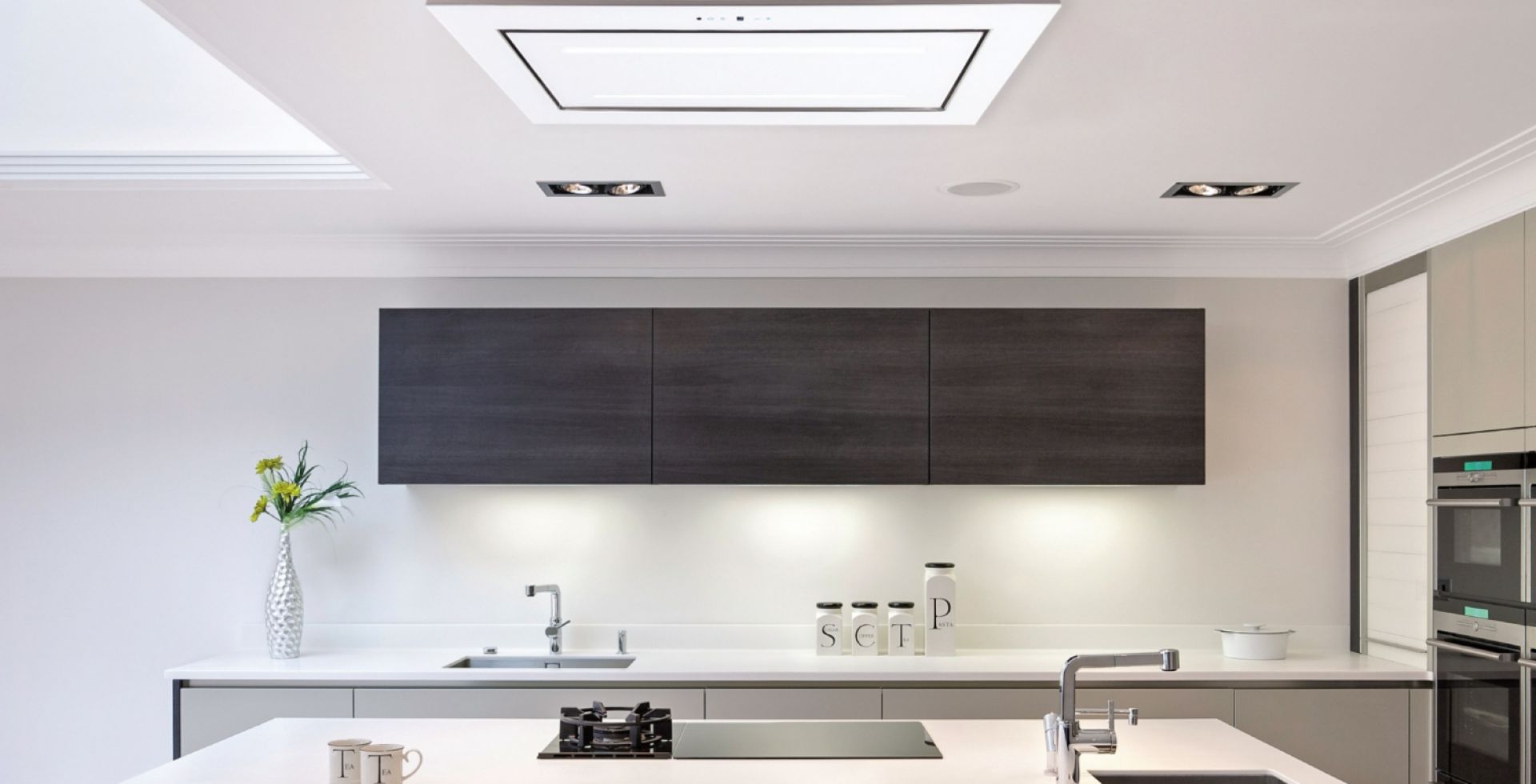 Hota De tavan Grand Super Slim White - Alb - Aranjament 8