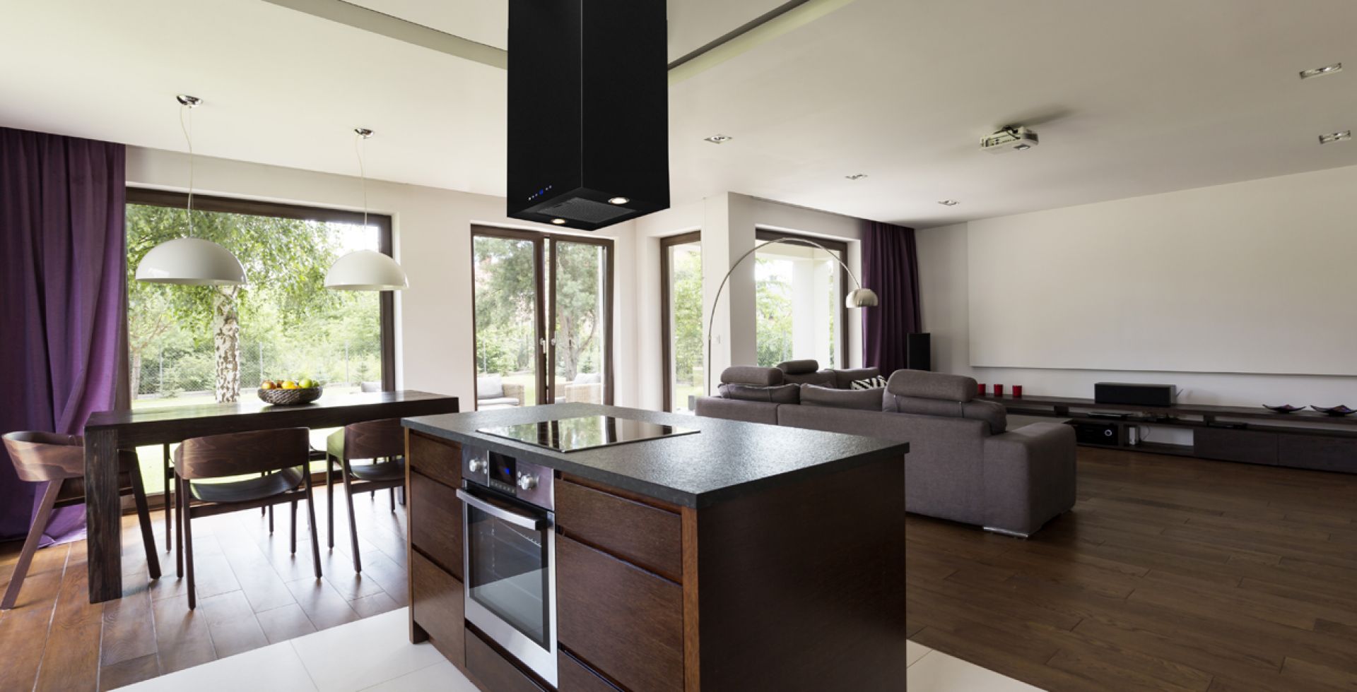 Hota insula Quadro Black Matt - Negru Mat - Aranjament 8