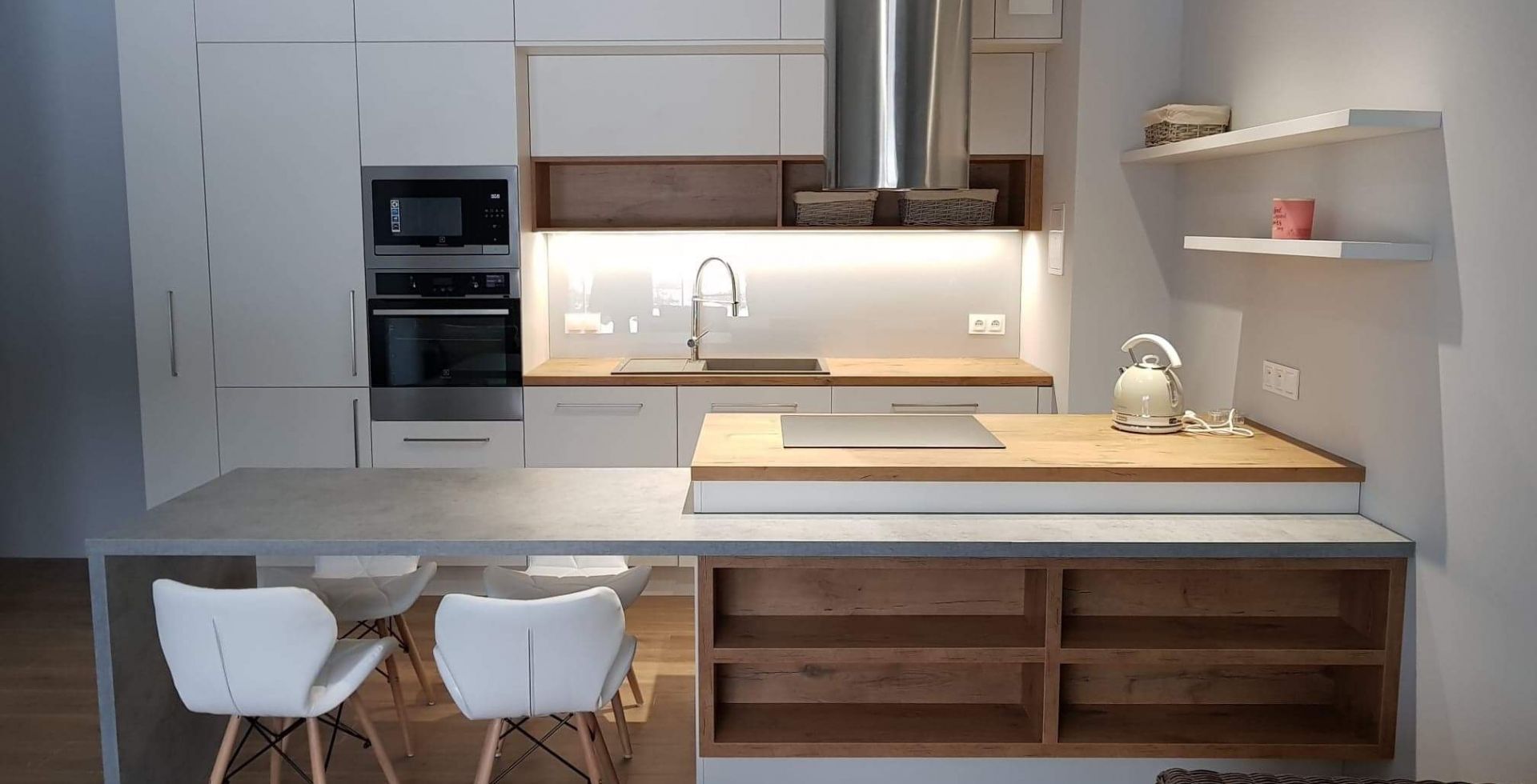 Hota insula Cylindro Inox - INOX - Aranjament 13