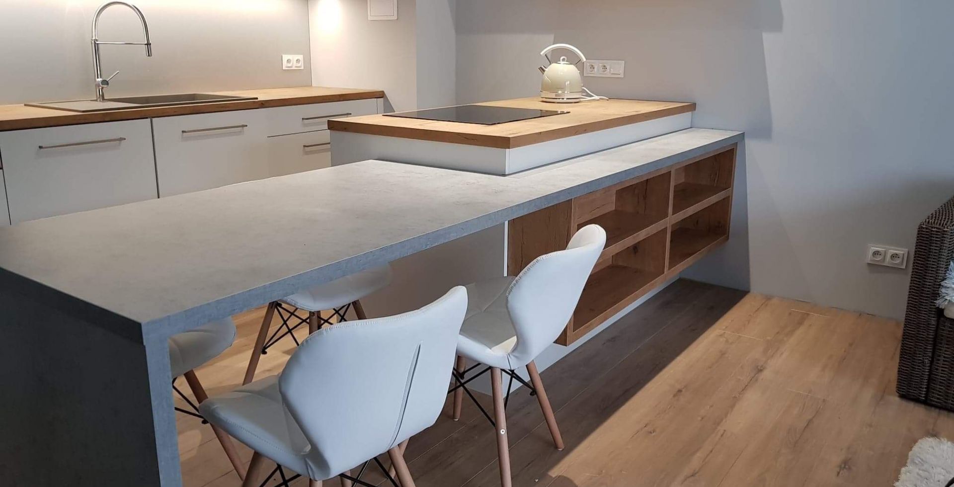 Hota insula Cylindro Inox - INOX - Aranjament 15