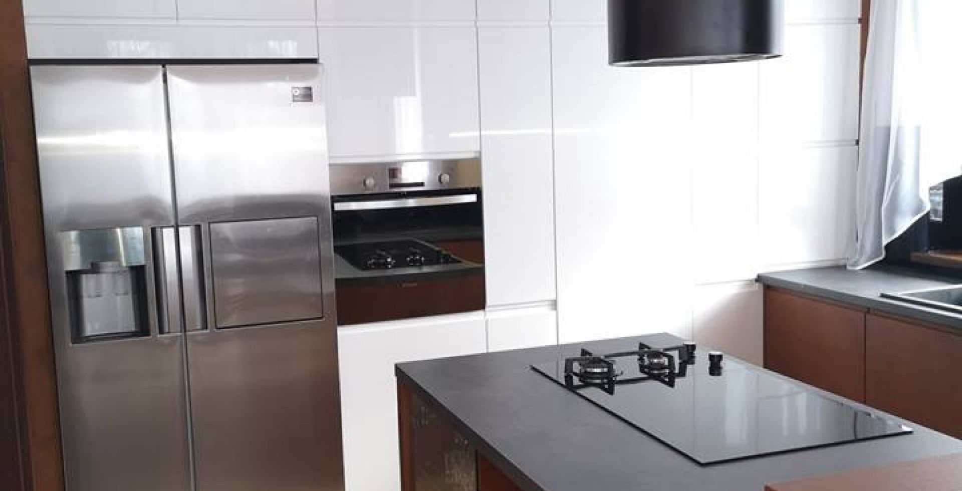 Hota insula Cylindro Black Matt - Negru Mat - Aranjament 9