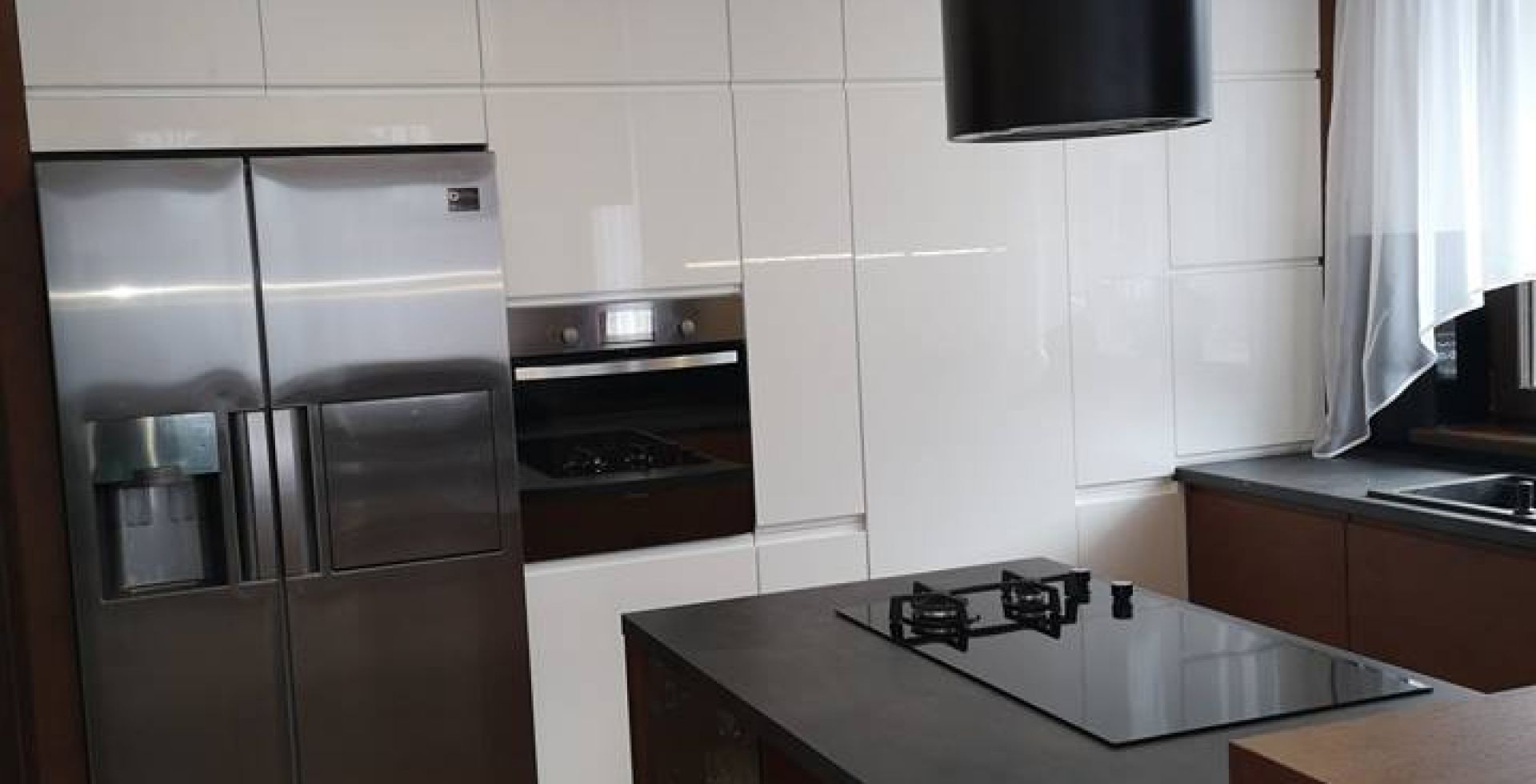 Hota insula Cylindro Black Matt - Negru Mat - Aranjament 10