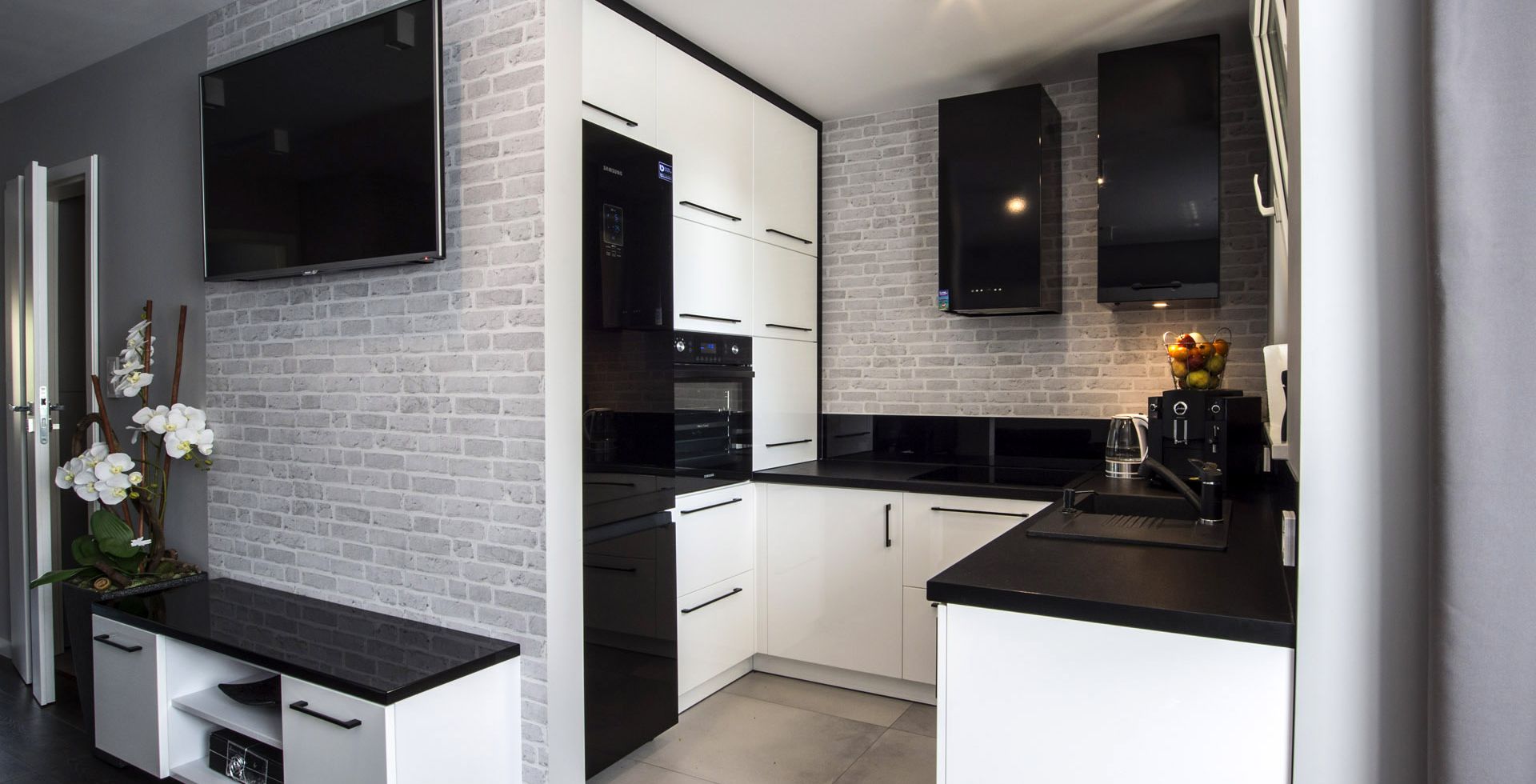 Hota decorative Quadro OR Black Matt - Negru Mat - Aranjament 6