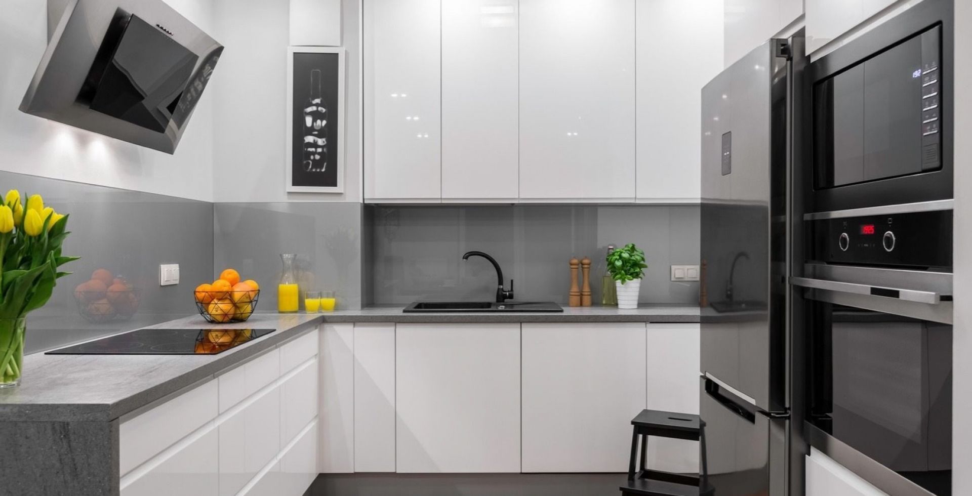 Hota decorative Dynamic Inox - INOX - Aranjament