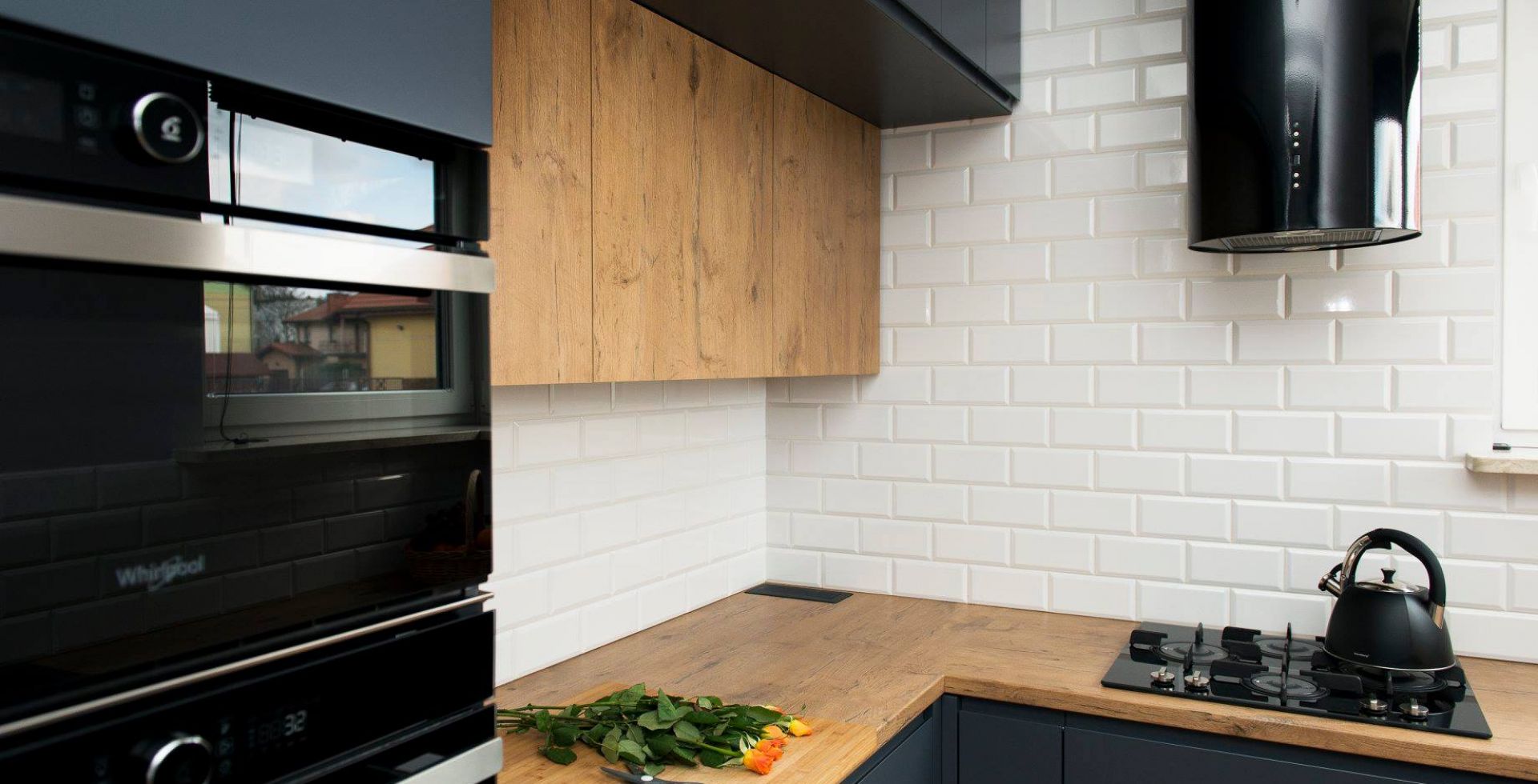 Hota decorative Cylindro OR Black Matt - Negru Mat - Aranjament 12