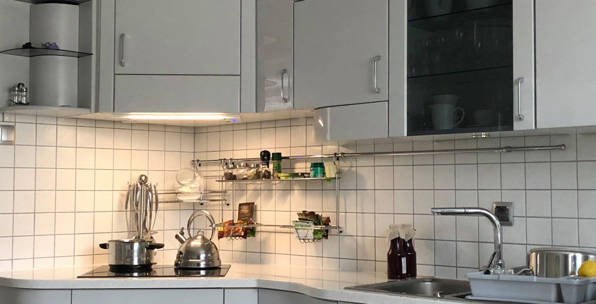 Hota Incorporabile Lando Glass White - Alb - Aranjament 25